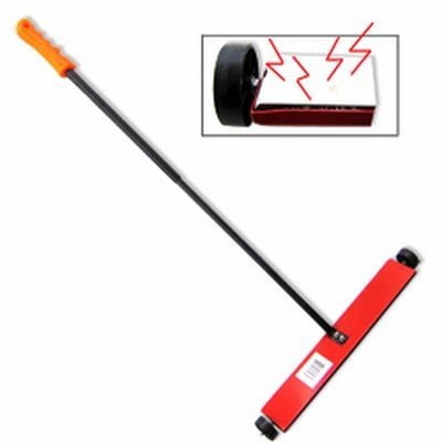 Magnetic Sweeper16" Metal Pick Up Push Broom Mini Floor Cleaner Pull Roller